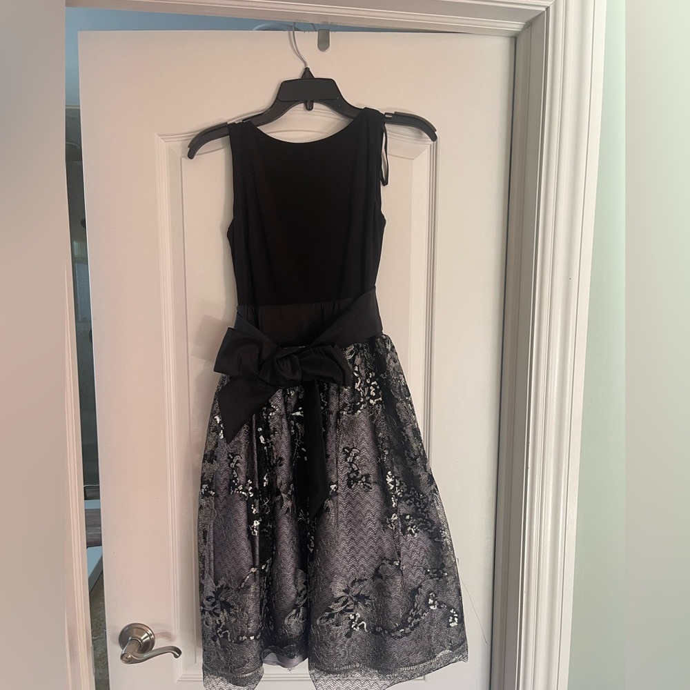 Black and silver dress